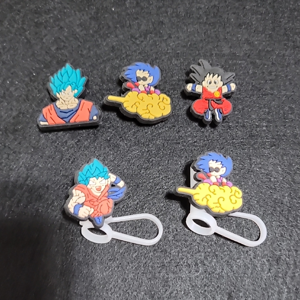 Dragon Ball Z Croc Charms And Stanley Straw Covers